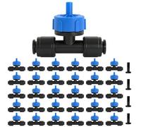 HOINCO 30 PC Push-to-Fit émetteurs d'irrigation à goutte à goutte.