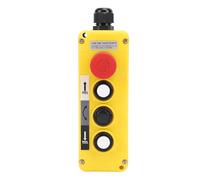 Hoist Crane Push Button Switch, Rainproof COB T3M Crane Pendant Control Station UP Down Hoist Push Button Switch
