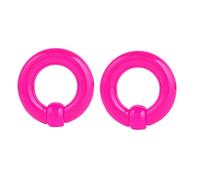 Hoisy 2PCS Kit Dilatateur, Tunnel Plug D'Oreille 2mm(12G), Cerceau avec Boule, Acrylique, Violet