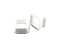 Hoisy 2Pièces Kit Dilatateur, Plug Tunnel 5mm(4G), Carré, Silicone, Blanc