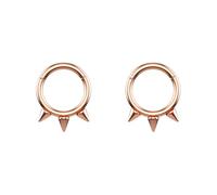 Hoisy Cercle Narine Piercing Acier Inoxydable Femme 1.2x14mm 16G, Cercle avec Cône, Piercing Narine Or Rose