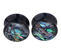 Hoisy Dilatateurs d’Oreille Set de 2, 14mm(9/16 inch) Tunnel Pour Oreille, Rond, Acrylique, Noir