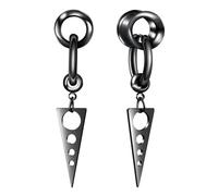 Hoisy Ecarteur Oreilles Tunnel 18mm Écarteurs Oreilles Pendant Plugs Tunnels Ears Acier Chirurgical