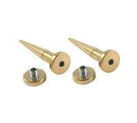 Hoisy Kit Dilatateur 2Pièces, Piercing Tunnel Plug 4mm(6g), avec Cône, Acier Inoxydable, Or