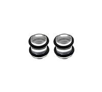 Hoisy Kit Dilatateur Set de 2, Ecarteur Oreille 5mm(4G), Cylindre avec Silicone, Acrylique, Transparent