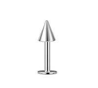 Hoisy Petit Stud Piercing Nez Titane Femme 1.2x6mm 16G, 3MM Forme Cône, Piercing Septum Argent