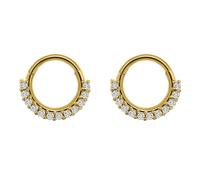 Hoisy Piercing Anneaux Nez Acier Inoxydable Femme 1.2x8mm 16G, Cercle avec Infini, Piercing Tragus Argent