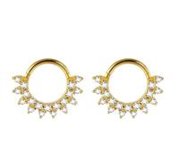 Hoisy Piercing Anneaux Nez Acier Inoxydable Femme 1.2x8mm 16G, Cercle avec Infini, Piercing Tragus Argent