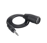 Hoite Adaptateur MIDI Type-A vers 3,5 mm - Câble MIDI femelle 14" vers TRS mâle 3,5 mm pour claviers, synthétiseurs et stations de travail audionumériques