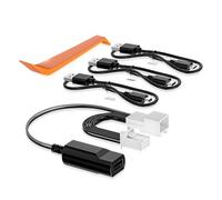 Hoite Adaptateur Secteur pour caméra embarquée, 10 Broches Type H, se connecte au rétroviseur, Alimentation USB intégrée