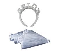 Hoite Ensemble De Serre-têtes De Mariée En Perles, Décorations Pour Enterrement De Vie De Jeune Fille, Serre-tête Large En Perles, Coiffe De Mariée, Cadeau De Fête Prénuptiale