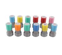 Hoite Lot de 12 tampons photosensibles auto-encreurs pour enseignants, grande variété de tampons avec personnages de dessins animés personnalisés, outil de récompense pour enseignants
