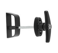 Hoite Poignée de verrouillage en T pour porte de hangar, avec cylindre de 13,9 cm, pour grange, poulailler, camping-car, facile à installer, tige de 5-1/2 po