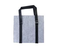 Hoite Sac fourre-tout réutilisable en feutre pour 2 bouteilles de vin rouge, idéal pour le rangement de cadeaux, pour Pâques, un anniversaire ou une vente au détail (gris)