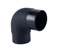 Hoite Tuyau de sortie de chauffage d'air de voiture 60 mm, coude en L, connecteur d'échappement pour Eberspaecher, noir, 108 x 108 mm