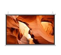 Hoiweqr Écran De Projection 50 Pouces 16:9/4:3, Manuel Enroulable, 4K HD Écran De Projecteur Vidéo Portable, Idéal pour La Projection Frontale dans Les Cinémas Domestiques/extérieurs(16:9,72in)