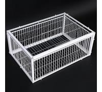 Hoixin piège à Pigeons piege Oiseau Cage piège à Poulets et Oiseaux Cage à Pigeon Piège Cage avec Deux entrées à Sens Unique Facile à Assembler et à Nettoyer Matériau métallique(70x40x26cm)