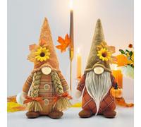 Hojalis Automne GNOME Peluche Elfe Décoration, 2 Pièces Lutins Décoratifs d'automne, Décorations De Lutin d'automne, Décoration d'automne GNOME pour La Fête des Moissons, l'Automne, Thanksgiving