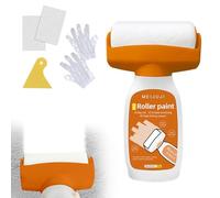Hojalis Brosse Roulante De Réparation Murale, 500g Roll Renov Peinture, Rouleau De Peinture 2 En 1, Rouleau Retouche PeintureBlanc Mur, Pour Réparation Murales, RouleauAvec Pâte De Réparation Murale