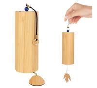 Hojalis Carillons Éoliens En Bambou, Carillon a Vent Exterieur, Carillons Éolien En Bambou Japonais, Carillons Éoliens Zen Pour Le Yoga,La Méditation,Le Jardinage,Les Émotions Apaisante (Accord De Fa)
