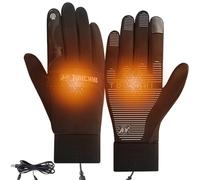 Hojalis Gants Chauffants USB, Gants Chauffants Non-Slip, Gants Chauffant pour Écran Tactile, Gants Chauffants Femme, Gants Moto Chauffant, Gants Chauffants Homme pour Randonnée, Vélo, Ski