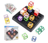 Hojalis Gravity Maze, Laser Maze, Jeux Logiques De Construction De Routes avec Laser Et Miroir, Jouets Éducatifs Montessori, Contient 60 Cartes De Défi, pour Garçons Et Filles À Partir