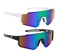 Hojalis Lunette de Cyclisme Polarisées, Lunettes de Cyclisme avec Protection UV400, Lunettes de Sport pour Homme et Femme pour le Cyclisme, la Moto, la Course, le Ski, le Baseball