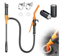 Hojalis Pompe de Transfert de Carburant Electrique, 2.4GPM Pompe à Essence électrique à Piles, Pompe De Transfert Carburant avec Tuyau et Contrôle du Débit, Pour Essence, Diesel, Huile(No Batteria)