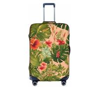 Hojas Tropicales Y Flores Housse de protection élastique lavable et résistante aux rayures, blanc, X-Large