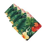 hojas tropicales y flores Lot de 4 cartes parfumées à suspendre pour chambre à coucher, armoire, voiture, tablettes d'aromathérapie pour homme et femme