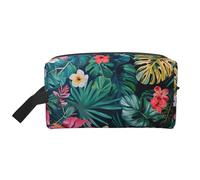 Hojas Tropicales Y Flores Trousse de toilette pour homme et femme Motif floral
