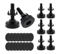 HOJLKLD 8 pcs M10-40 mm Fil Réglable Pieds De Meubles Niveaux pour Canapé/Armoires/Tables avec 16 pcs Feutre Pads, Heavy Duty Vis dans Pieds de Meubles