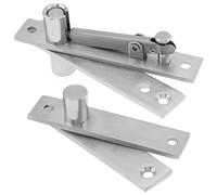 HOJLKLD Charnière pivotante robuste pour porte en bois, charnière de porte cachée en acier inoxydable avec rotation à 360 degrés pour bibliothèque, porte secrète pivotante invisible