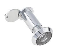 HOJLKLD Judas de porte à 200 degrés avec couvercle rotatif robuste pour portes de 38 à 60 mm d'épaisseur (Argent)