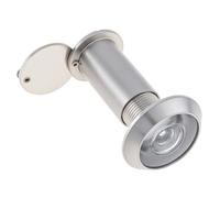 HOJLKLD Judas de porte à 200 degrés avec couvercle rotatif robuste pour portes de 38 à 60 mm d'épaisseur (nickel brossé)