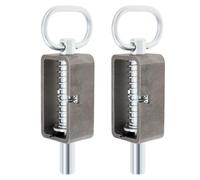 HOJLKLD Lot de 2 loquets de portail de remorque robustes à souder de 1,6 cm avec tube uni pour portails de remorque, loquet de porte de remorque, lot de 2 (1,6 x 14,9 cm, pièce)