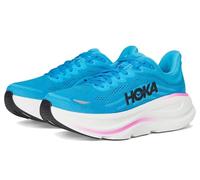 HOKA Baskets Bondi 9 pour femme, Bleu ciel/fuchsia fluo, 40 EU