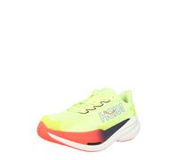 HOKA Chaussure de course 'MACH X 3' jaune fluo / saumon / noir / blanc, Taille 40