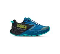 Hoka - Chaussures de randonnée - Speedgoat 7 Big Kids Black/Night Glow Blue - Taille Enfant 37 1/3 - Bleu Bleu 37 1/3