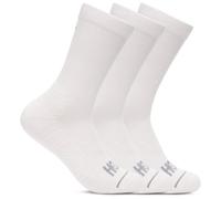 HOKA - Crew Run Sock 3-Pack - Chaussettes de running - Unisex L | EU 42-46 - white / white / white