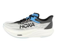 Hoka Mixte Adulte Rocket X 3 Basket, Blanc/Noir, 10 Women/9 Men