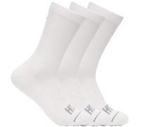 Hoka - Lot de 3 paires de chaussettes de trail/running mi-hautes - Crew Run Sock 3-Pack White / White / White - Taille M - Blanc Blanc M