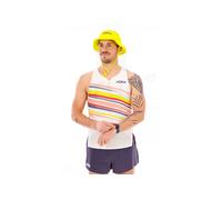Hoka Débardeur Race Day Singlet Homme Blanc/Multicolore Taille M