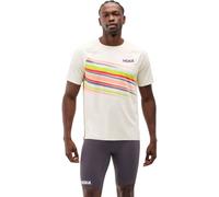 HOKA ONE ONE Race Day Short Sleeve - Homme - Blanc / Multicolore - taille XL- modèle 2026