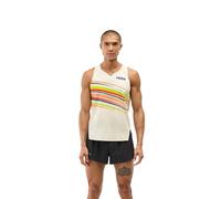 Hoka Débardeur Race Day Singlet Homme Blanc/Multicolore Taille S