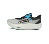 HOKA Baskets Rocket X 3 unisexes pour adulte, blanc/noir, 9 Women/8 Men