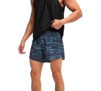 Hoka - Short de trail running - M Glide 5'' Short W/ Brief Blue Blurr pour Homme - Taille L - Bleu Bleu L
