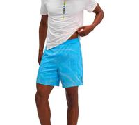 Hoka - Short stretch et ultraléger - M Glide Short 7 Clf Prt Mineral Blue Prt pour Homme - Taille L - Bleu Bleu L