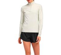 Hoka - T-shirt de trail/running demi-zippé - W GlideTech Quarter Zip Truffle Salt pour Femme - Taille M - Gris Gris M