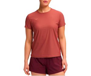 Hoka - T-shirt de trail running léger et stretch - W Airolite Short Sleeve 2.0 Rouge pour Femme - Taille M Rouge M